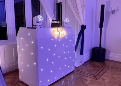 London Event DJs setup at Ravenswood West Sussex wedding venue